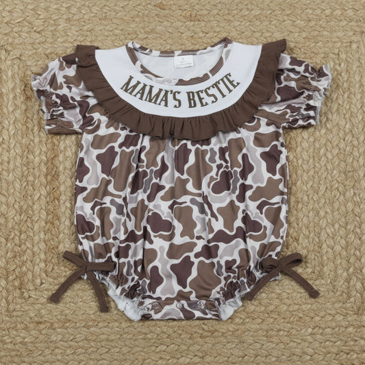 mama's bestie embroidery camo bubble