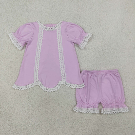 lavender lace bloomer outfit