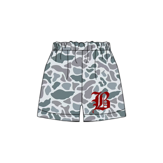 Custom order Alexis  team B camo shorts