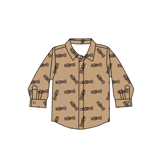 Custom children long sleeve top MOQ3 2024 8.27