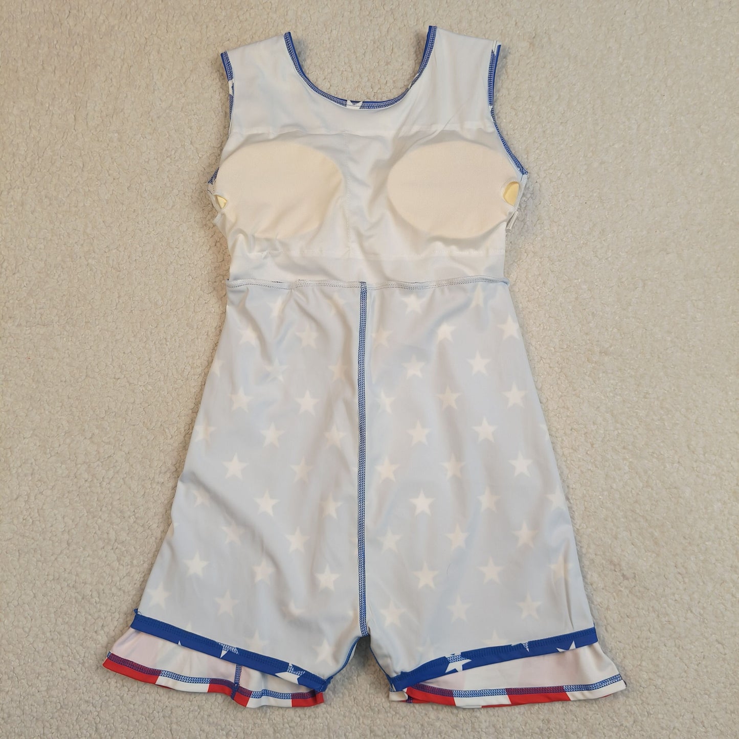 4th of july stars stripes drip athletic active skort dress