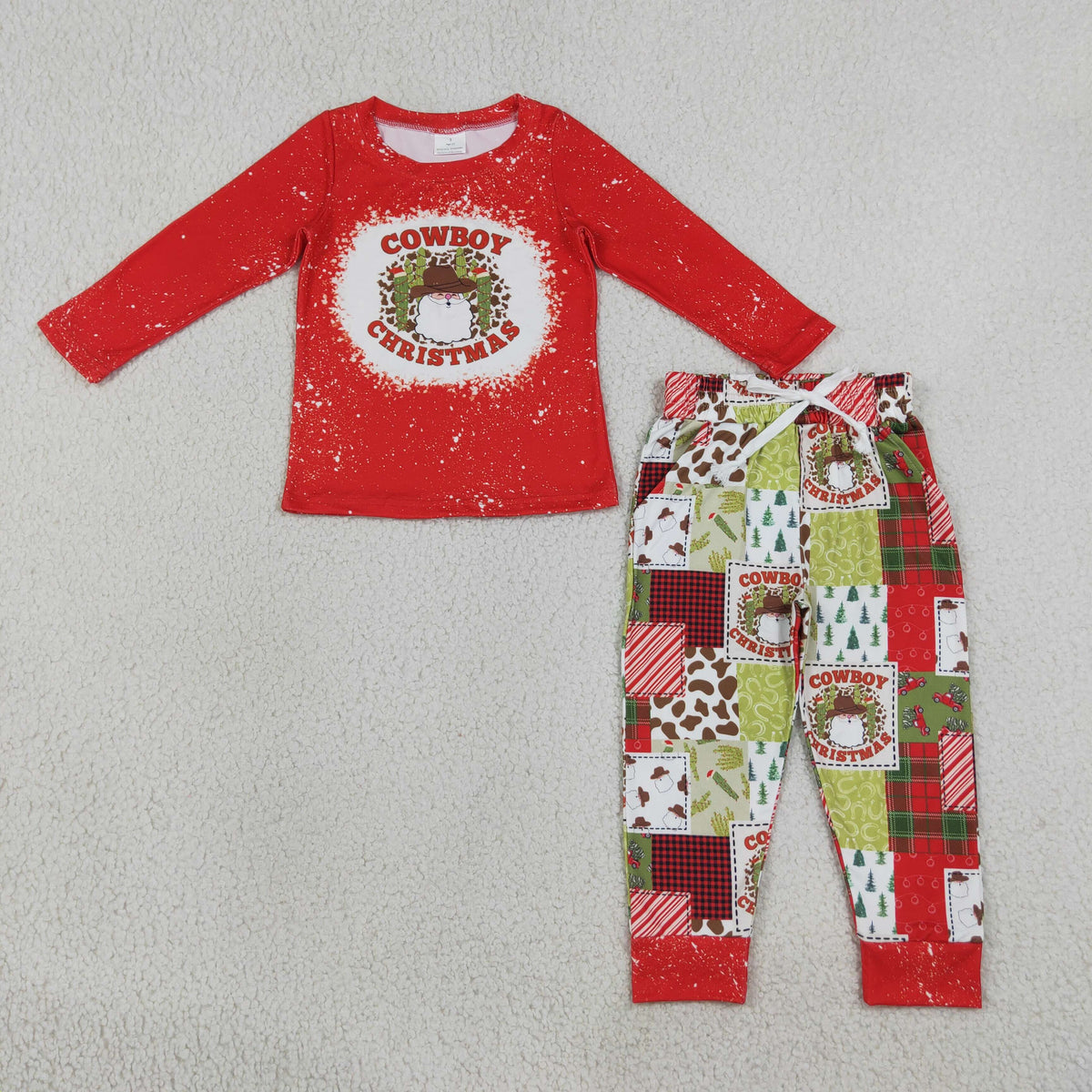 cowboy Christmas boys outfit