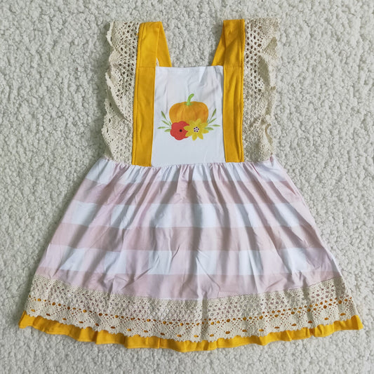 C9-12 Yellow Pumpkin Vest Strap Skirt