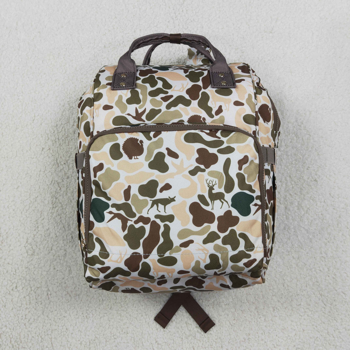 camo diaper backpack for children
