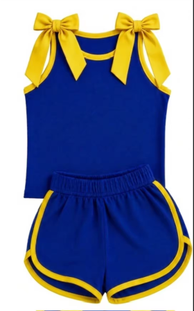 Custom order Sierra bow shorts set