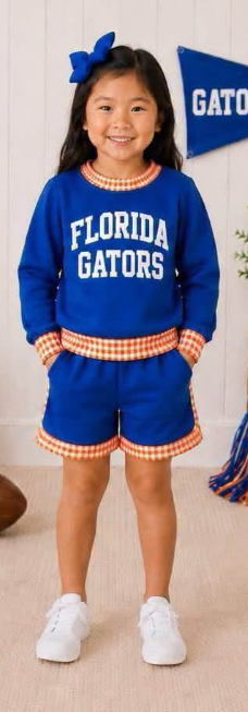 Custom order MOQ 5 Team Long Sleeve Top Shorts Outfit