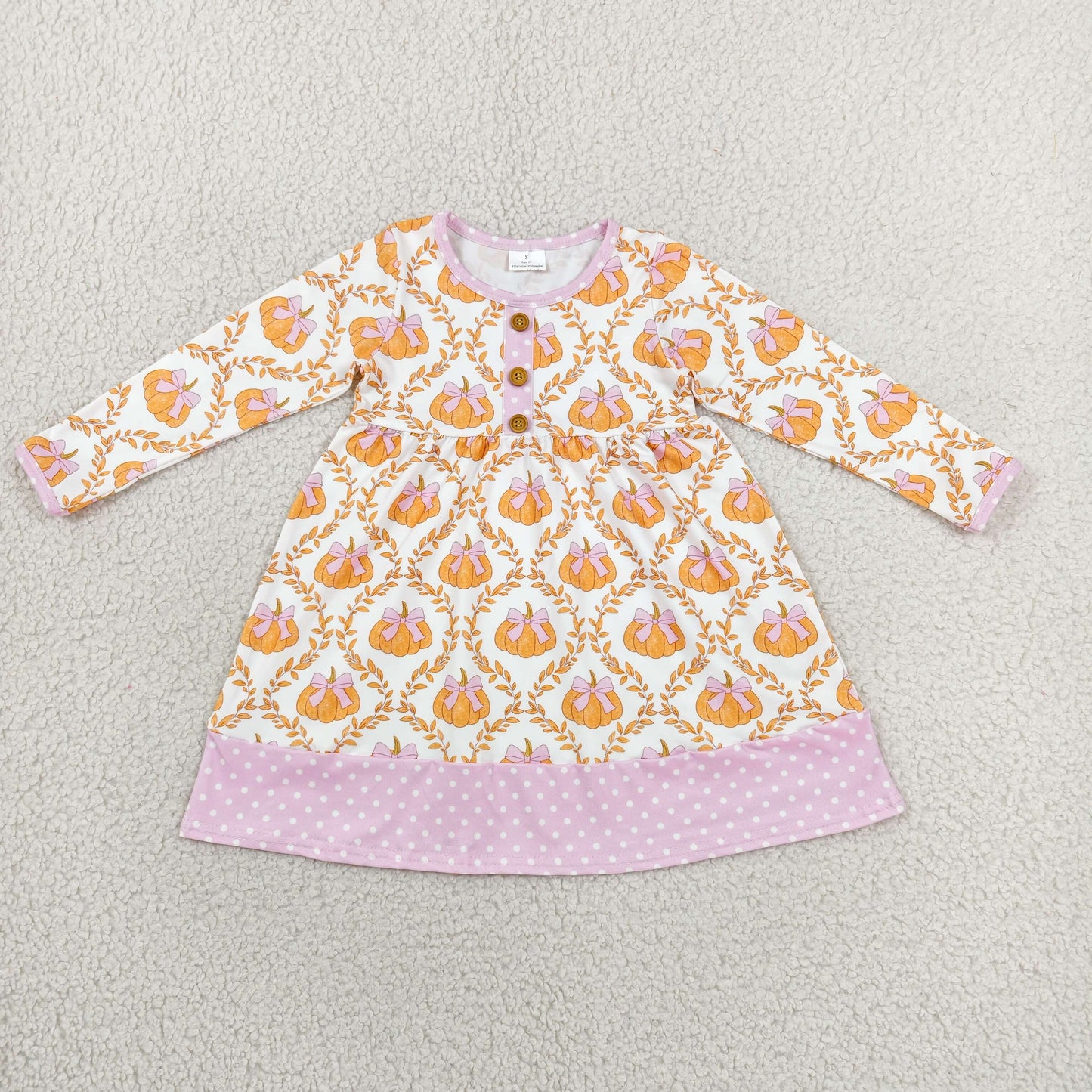 long sleeve pumpkin dress