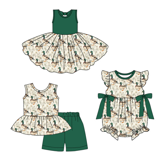Custom match baby girls duck  dress set  D 3.25