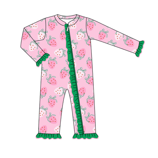 custom baby girls long romper MOQ 3 8.1