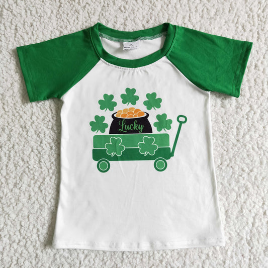 short sleeve st patrick raglan shirt boy