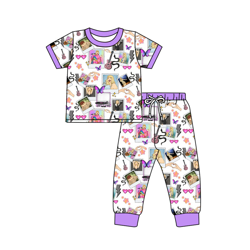 GSPO1492 Baby Girls Pop Singer Swift Pajama Set