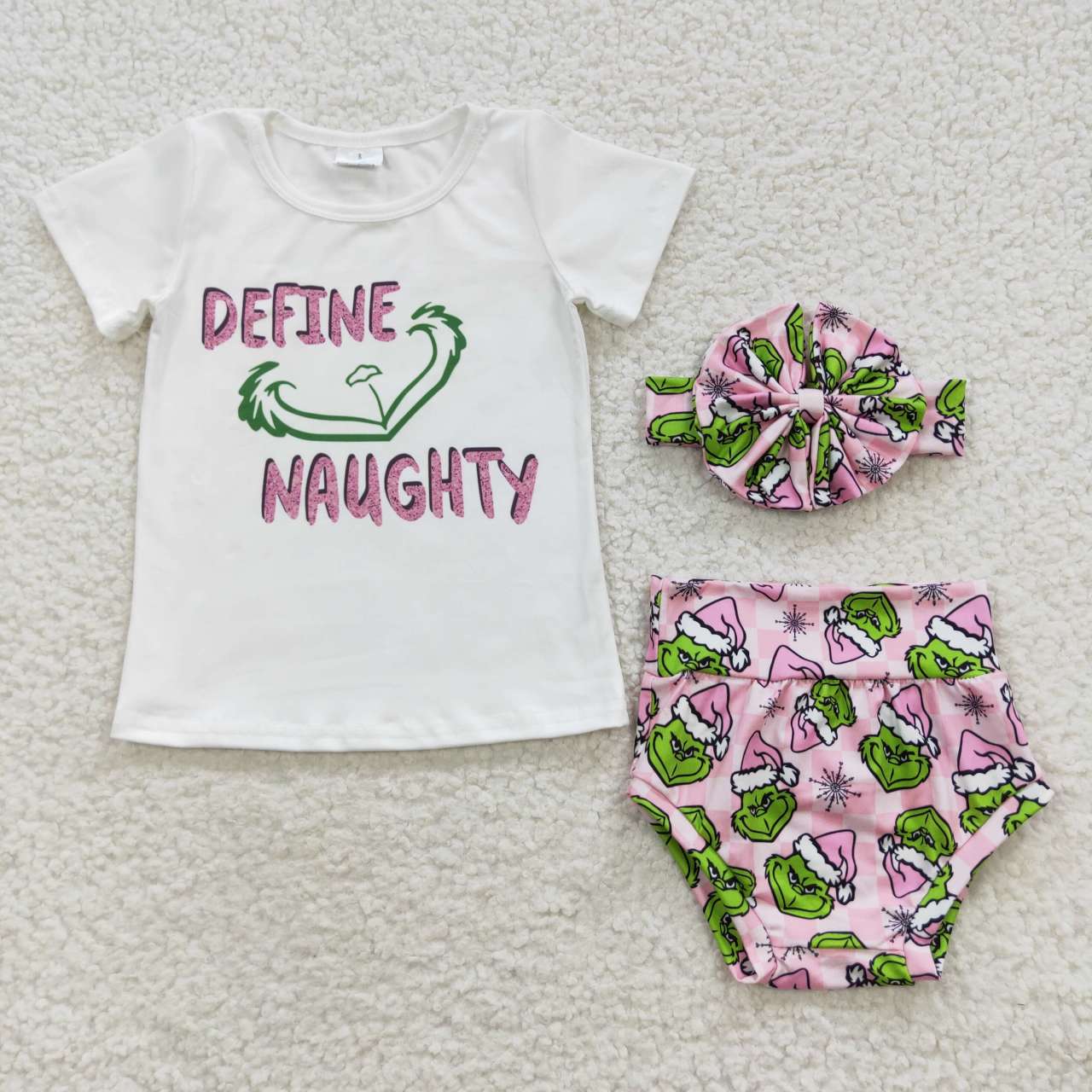 GBO0169 girls Cartoon white shorts set