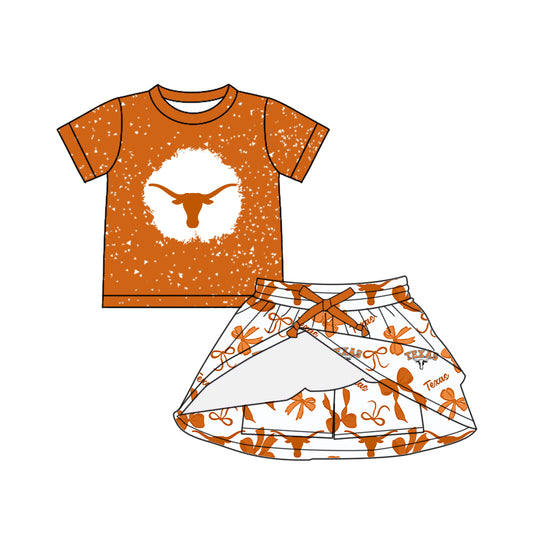 Custom Baby Girls Texas team dress set D 6.20