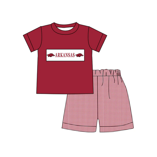 Custom Arkansas baby boy set     MOQ3  D 7.2