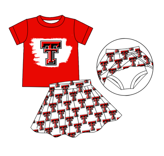 Custom Baby Girls T team dress set D 6.20