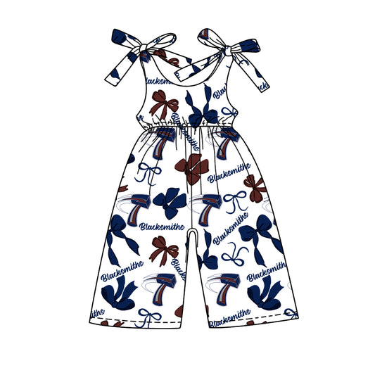 Custom baby girls Blacksmiths team jumpsuit MOQ3 D 7.25