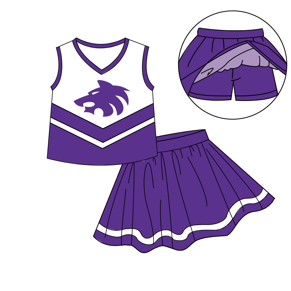 Custom  baby girls Cheerleading dress set     MOQ3  D 7.10