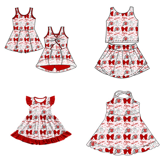 Custom baby girl Utah Utes team dress D 6.26