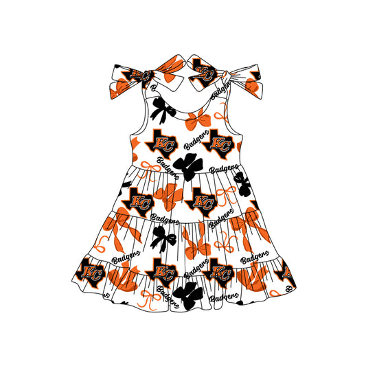 Custom Badgers  baby girl dress  MOQ3 D 7.30