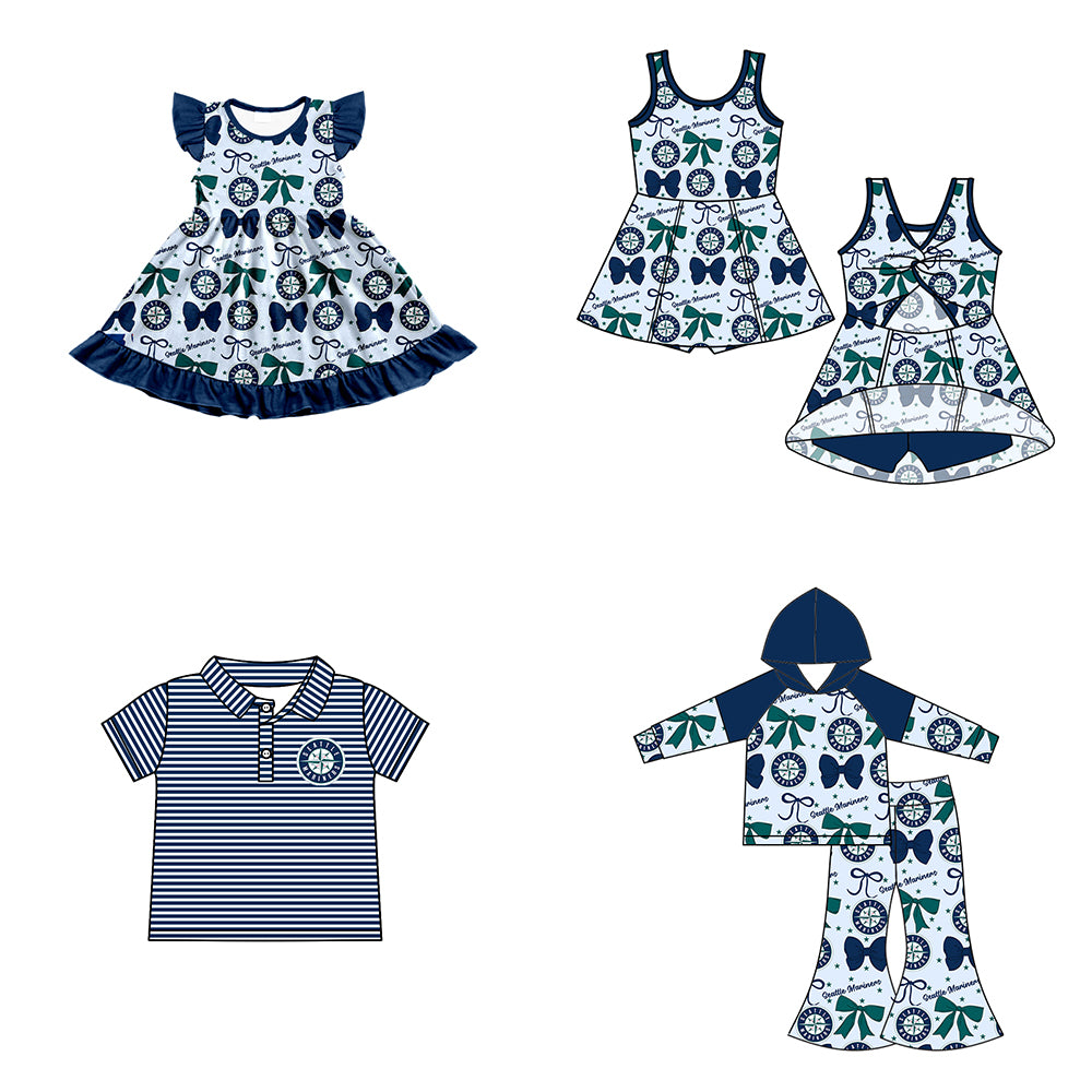 Custom match Seattle Mariners baby girls boys clothes   D 6.17