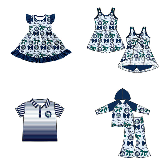 Custom match Seattle Mariners baby girls boys clothes D 6.17