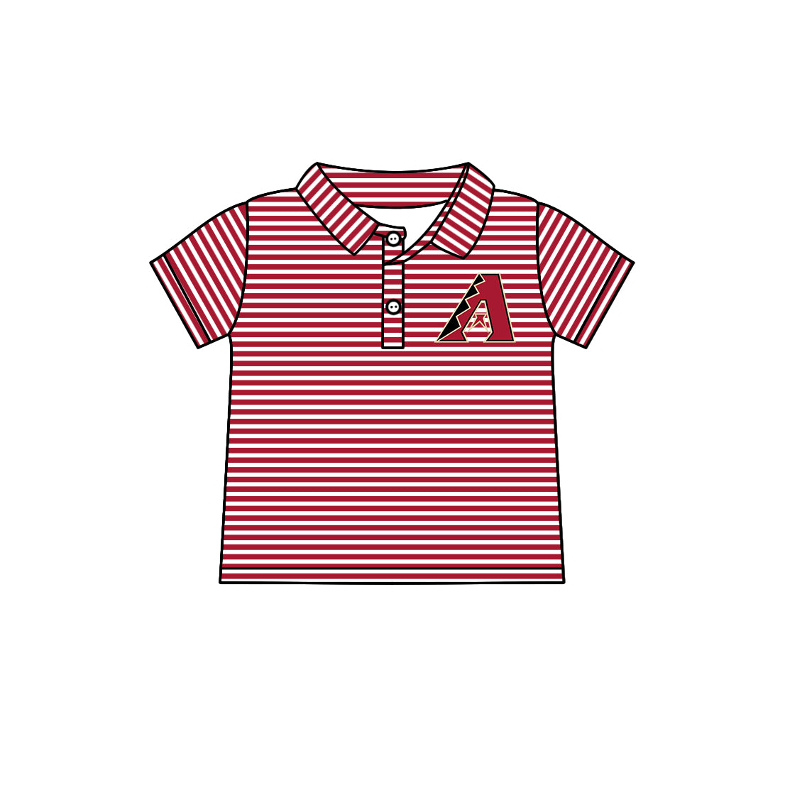 Custom  children arizona diamondbacks  team top  D 6.23