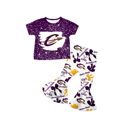 Custom baby girls Crosbyton Chiefs set MOQ3 D 7.22