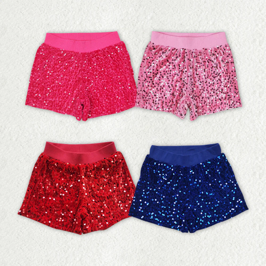 Match Baby Girls Sibling Sister Sequin Shorts