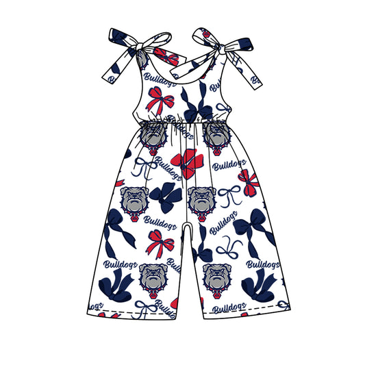 Custom baby girls Bulldogs team jumpsuit MOQ3 D 7.26