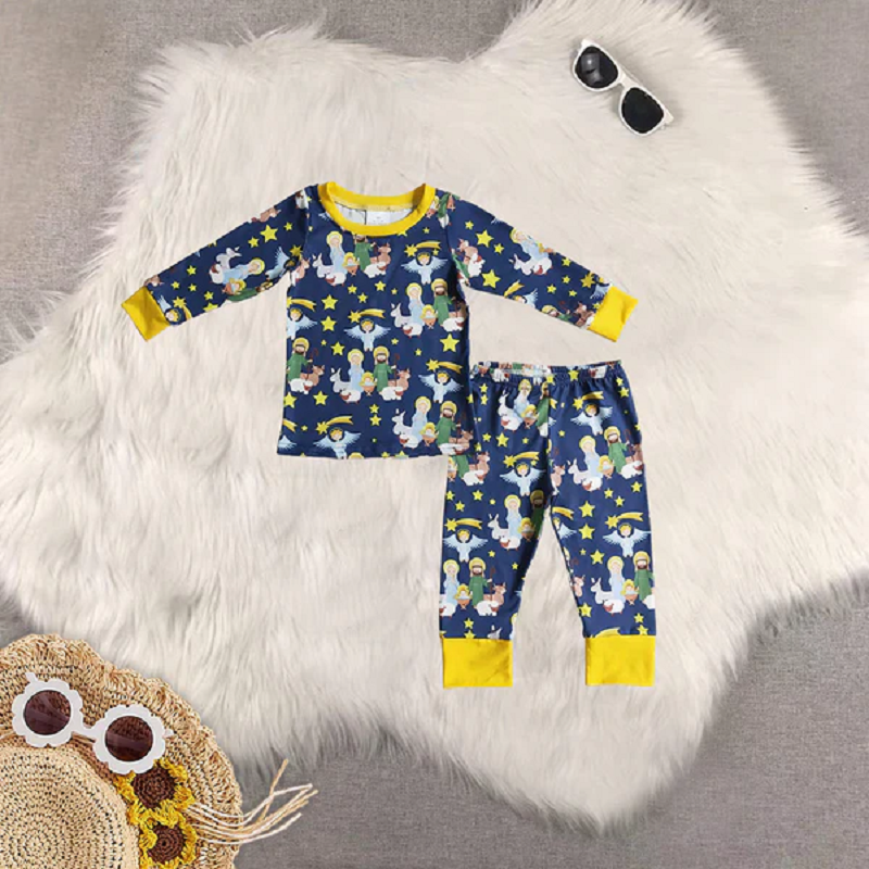 Sibling Baby Kids Christmas Nativity Pajamas Sets  D 6.16