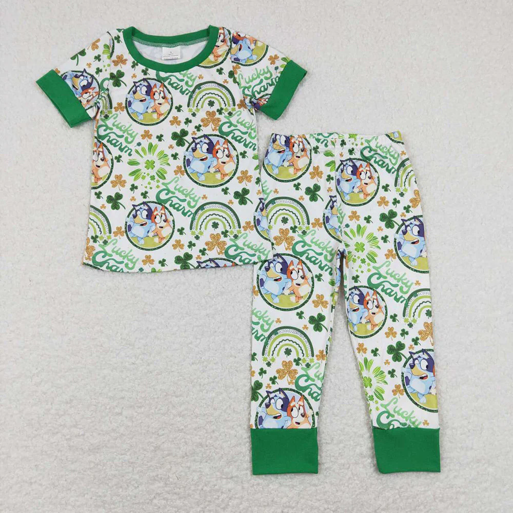 Sibling Baby Girls Boys St Patrick Day Boutique Holiday Clothes Sets