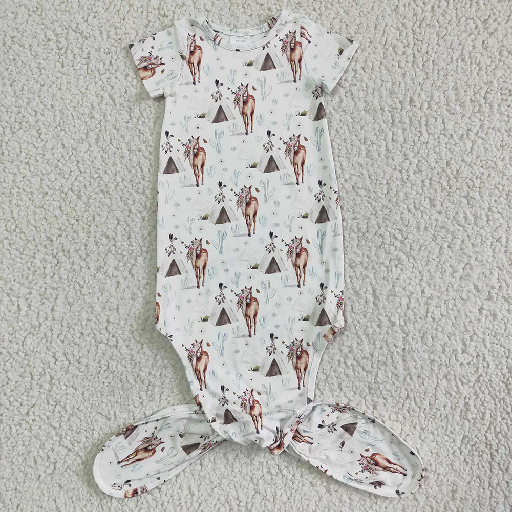17 Colors Baby Newborn Short Sleeve Sleepwear Gowns