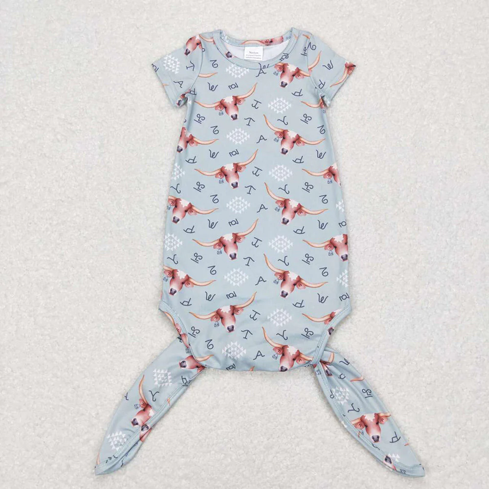17 Colors Baby Newborn Short Sleeve Sleepwear Gowns