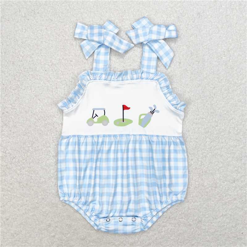 Match Baby Girls Boys Golf Summer Sibling Rompers Dresses Outfits Clothes Sets