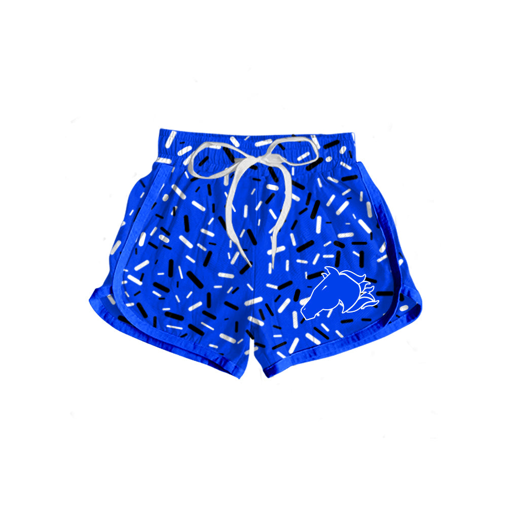 Custom  Baby Boys Wilson-Mustangs Team Sports Shorts D 7.7