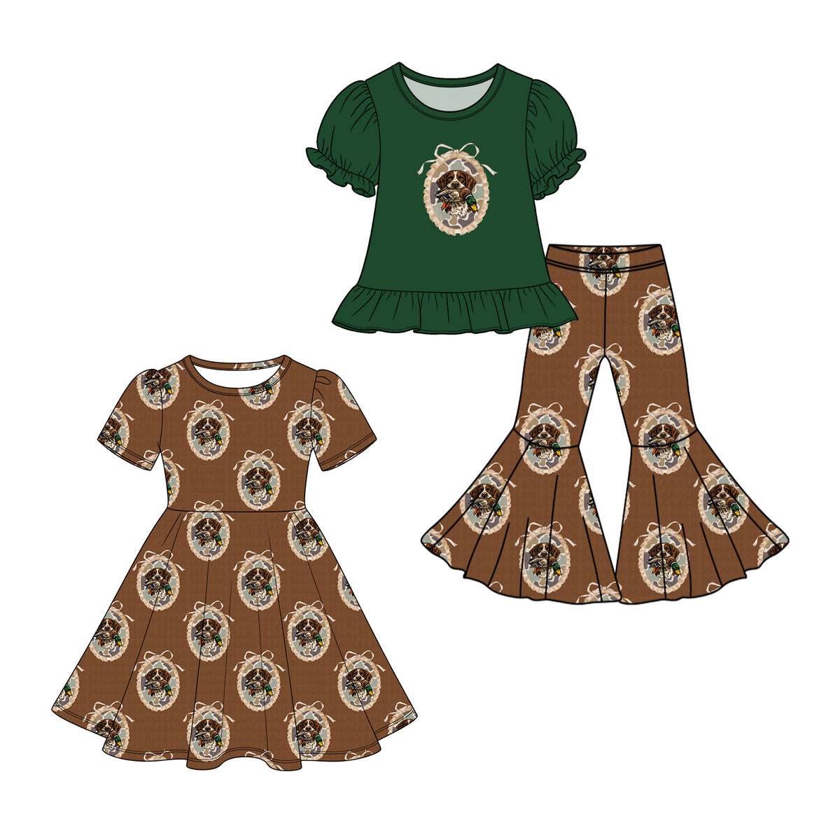 Pre order hunting dog kids clothing