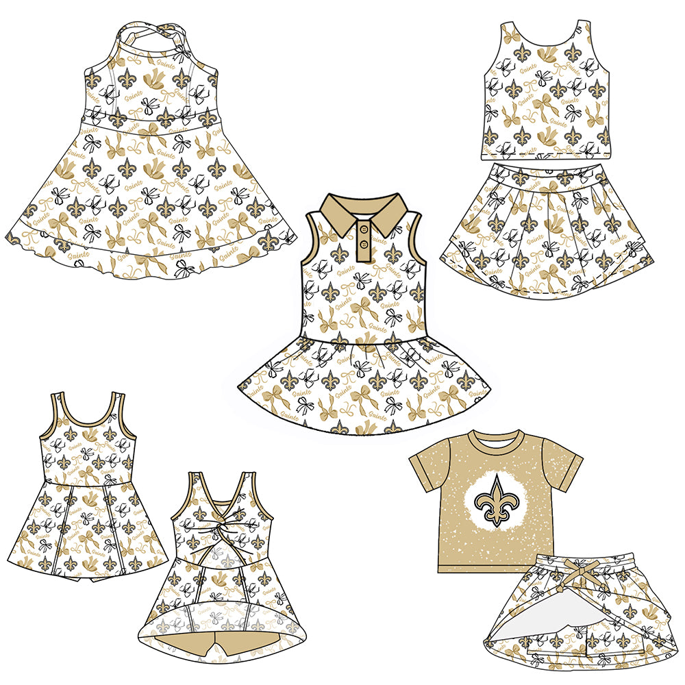 Custom Baby Girls team dress set   D 6.5