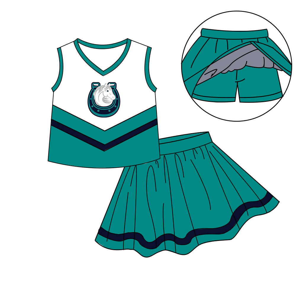 Custom  baby girls Cheerleading dress set     MOQ3  D 7.9