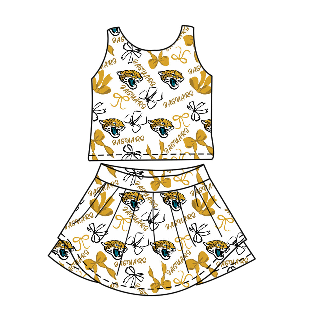 Custom Baby Girls JAGUARS team dress set D 6.12