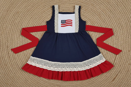 strap flag dress