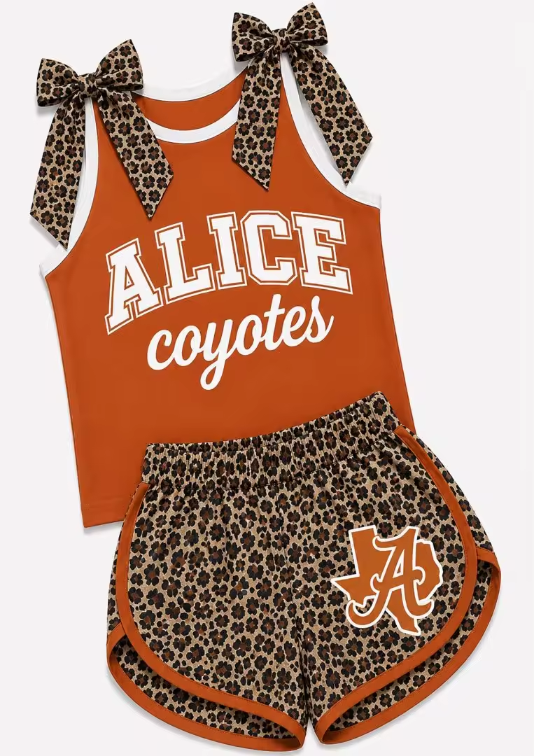 Custom order MOQ 5 Rashae team bow shorts set