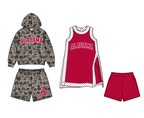 Custom order moq 5 school alabama team kids clothes