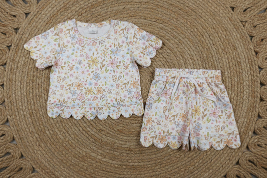 G team floral wildflowers shorts set