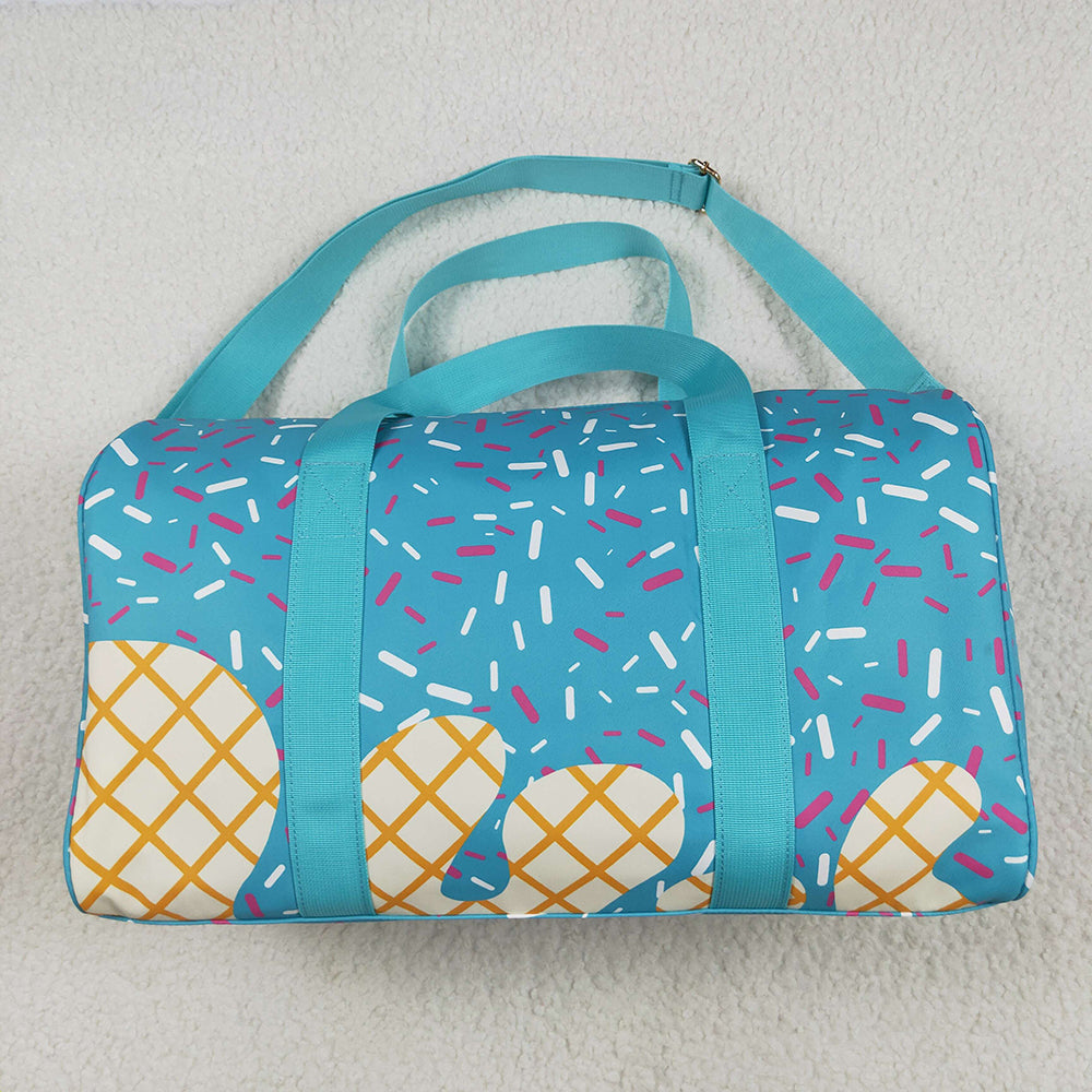 BA0304 Blue Ice Cream Drip Zipper Gym Bags