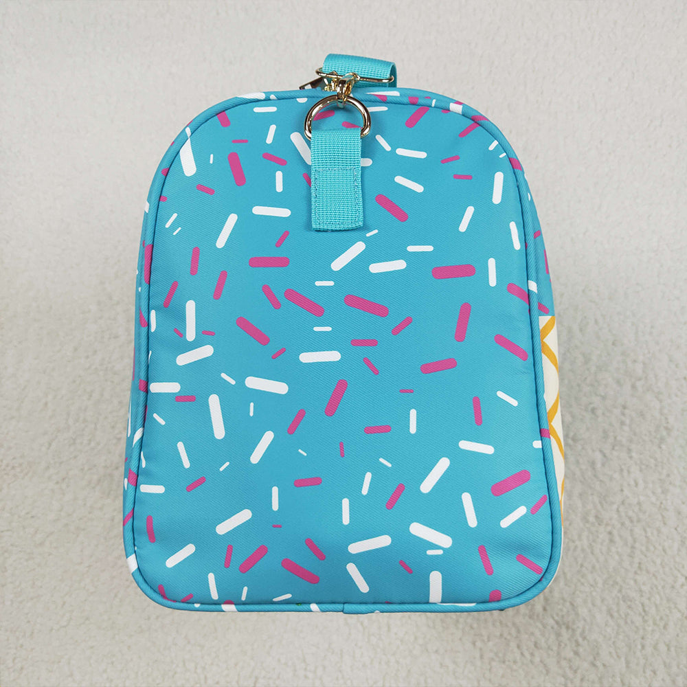 BA0304 Blue Ice Cream Drip Zipper Gym Bags