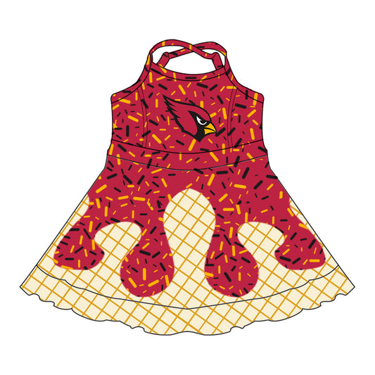 Custom  baby girl  CARDINALS  team dress  D 6.30