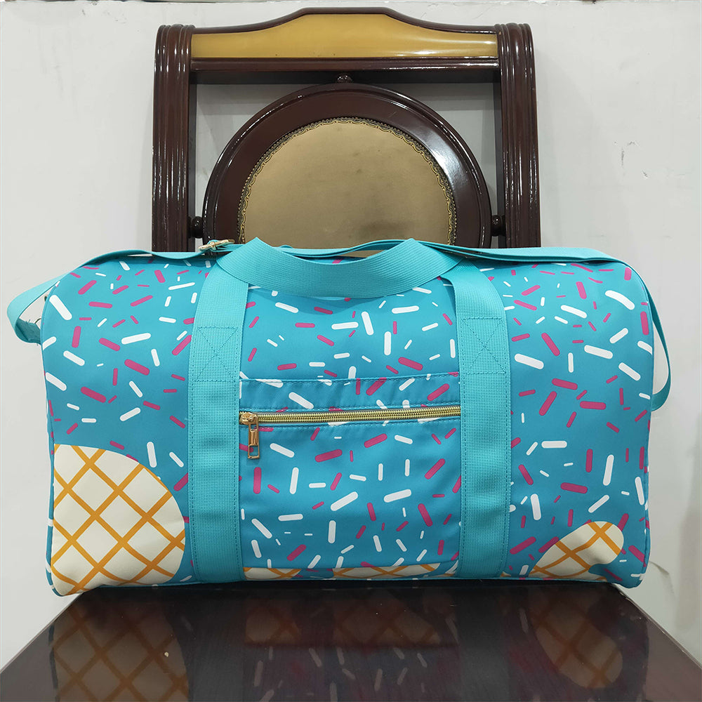 BA0304 Blue Ice Cream Drip Zipper Gym Bags