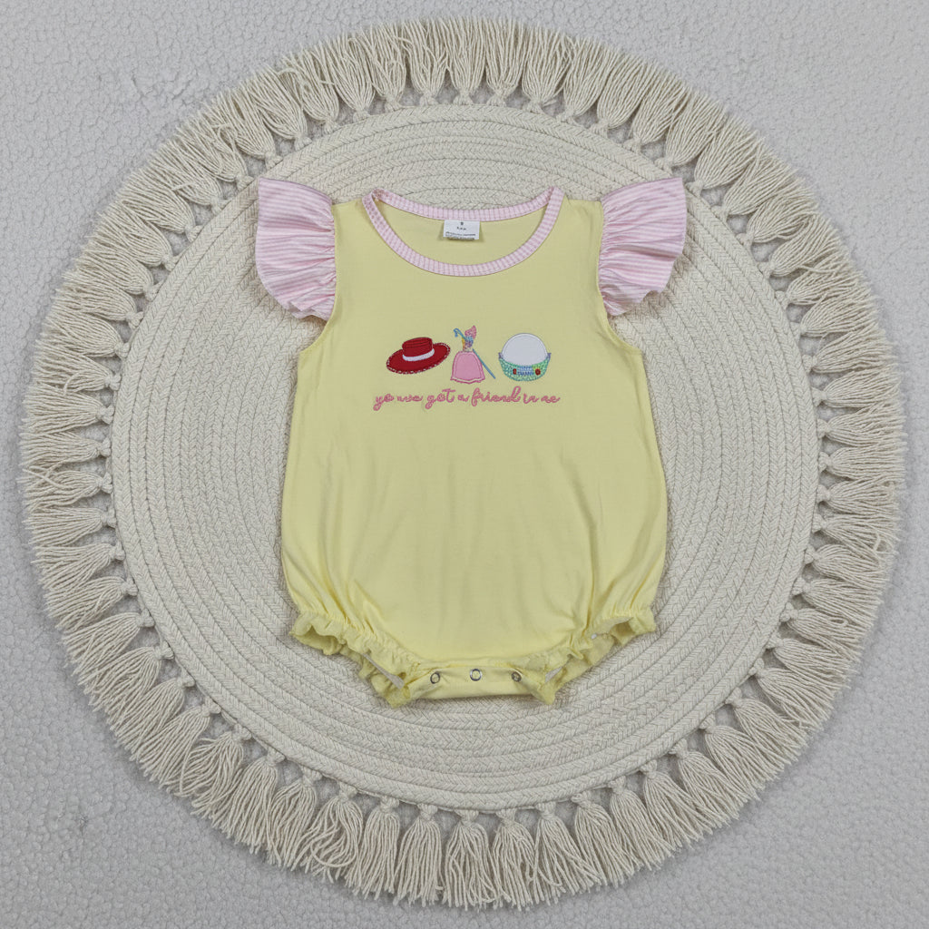 SR4105 embroidery you’ve got a friend in me girl bubble romper