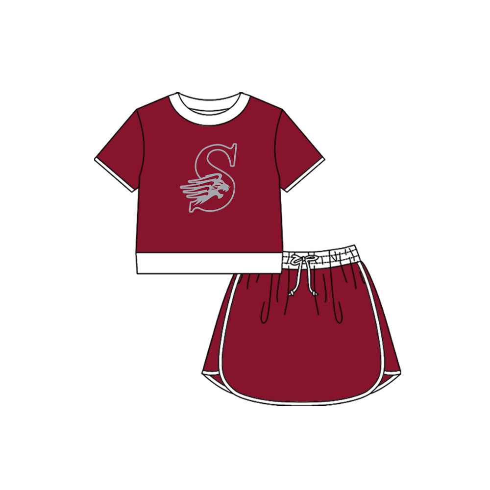 Custom order Alexis team lions girl skort set