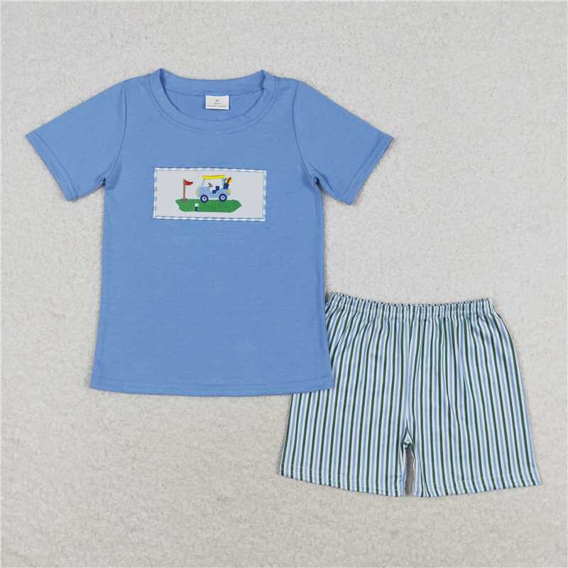 Match Boys Baby Girls Golf Carts Top Shorts Outfits Clothes Sets D 3.27